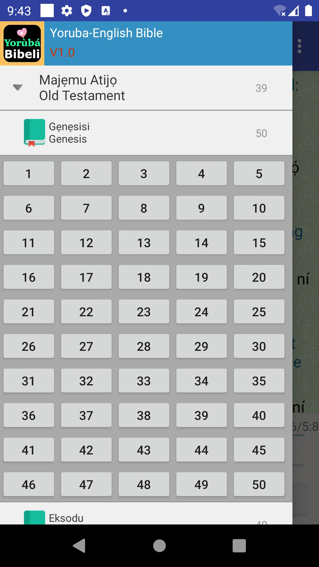 Yoruba English Audio Bible screenshot